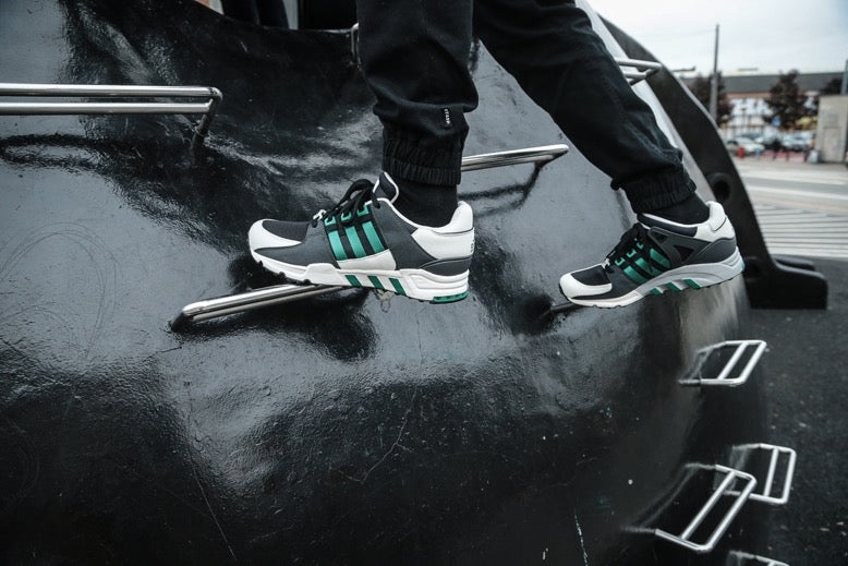 adidas Originals Equipment Running Support 93 – Black / Running White / Sub  Green – STASP