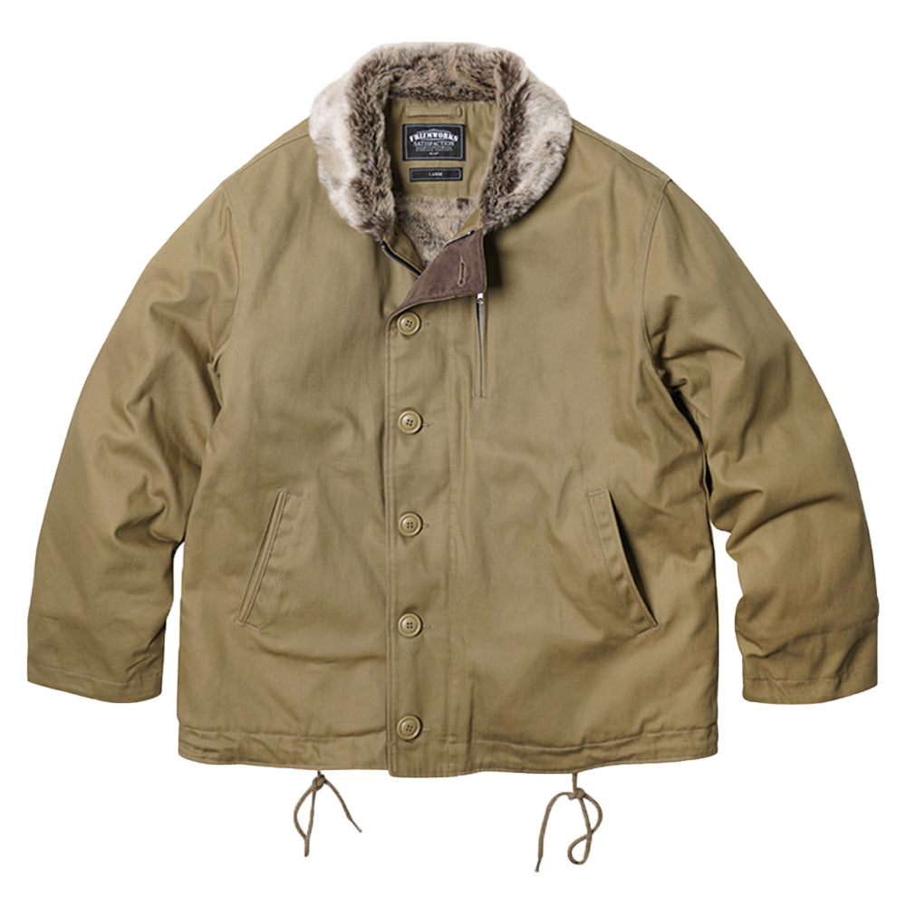 FrizmWORKS - Edgar N-1 Deck Jacket (Beige) – Hiatus Store