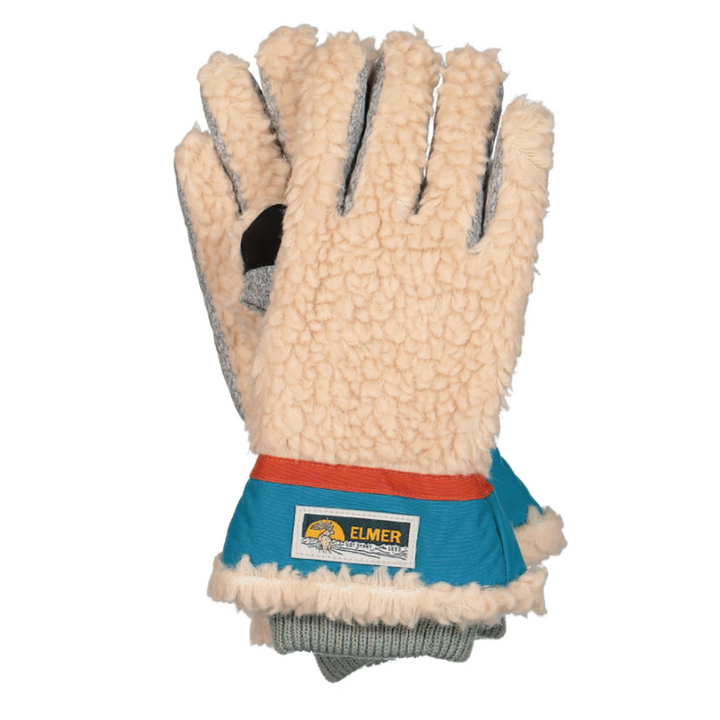 Elmer By Swany - EM353 Teddy 5 Finger (Beige/Blue)