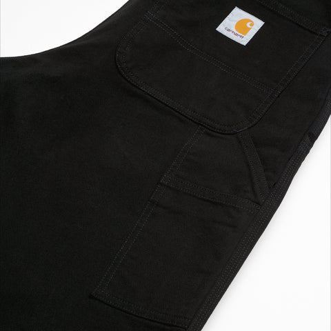 DOUBLE KNEE PANT Black (Rinsed)