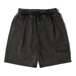 FrizmWORKS - Pouch Pocket Sweat Shorts (Black/Brown)