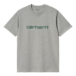 Carhartt WIP - S/S Script T-Shirt (Grey Heather/Chervil)