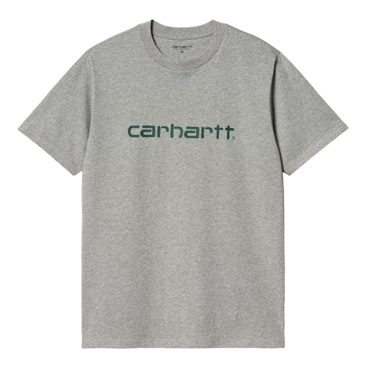 Carhartt WIP - S/S Script T-Shirt (Grey Heather/Chervil)