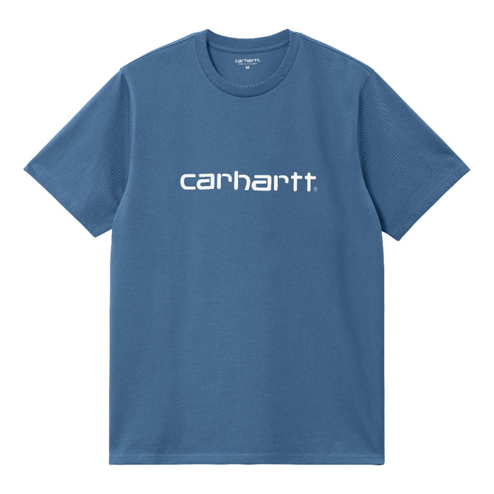 Carhartt WIP - S/S Script T-Shirt (Sorrent/White)