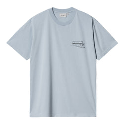 Carhartt WIP - S/S Stamp T-Shirt (Misty Sky/Black)